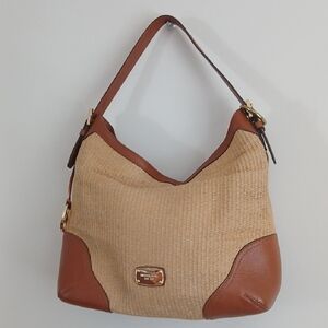 Michael Kors Tan and Brown Shoulder Bag